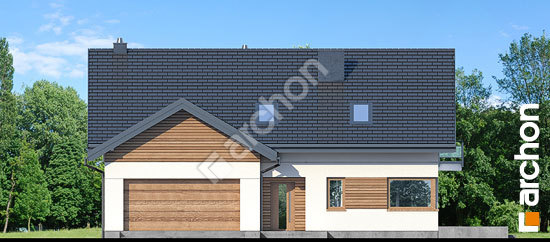 Передний фасад Дом в аурорах 11 (Г2А)