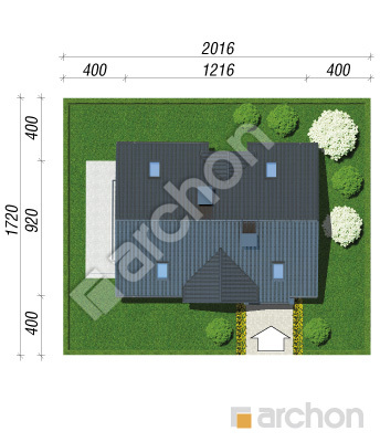 Проект дома ARCHON+ Дом в горошке 4 вер.2 Ситуація