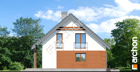 Боковой фасад Дом в яблонках 7