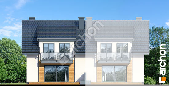 Дворовий фасад Будинок в клематисах 20 (БТА) вер. 2        