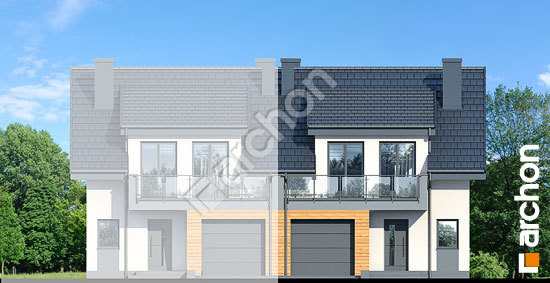 Передній фасад Будинок в клематисах 20 (БТА) вер. 2        