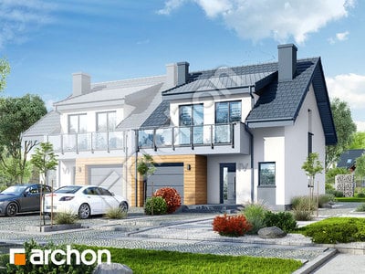 Проект дома ARCHON+ Дом в клематисах 20 (БТА) вер. 2  