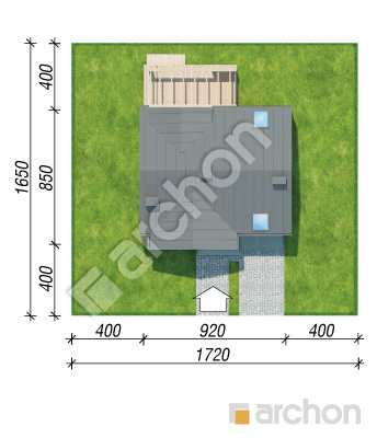 Проект дома ARCHON+ Дом в гунерах Ситуація