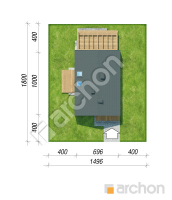 Проект дома ARCHON+ Дом в куркуме 3 Ситуація