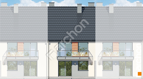 Дворовой фасад Дом в фиалках (Р2СА) вер.3