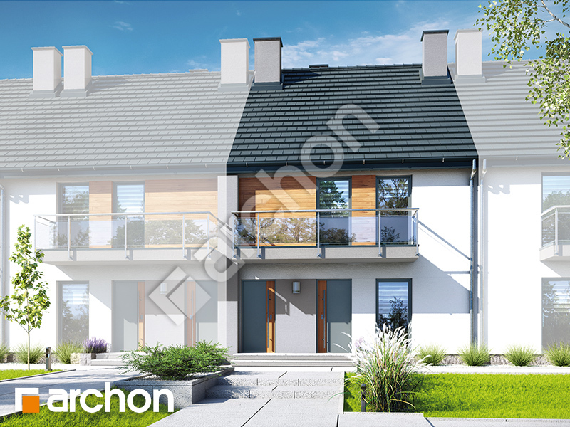 Проєкт будинку ARCHON+ Будинок в фіалках (Р2СА) вер.3 Вид 1