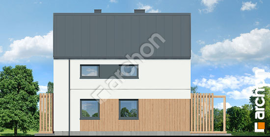 Боковой фасад  Дом в голокучнике 4