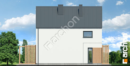 Боковой фасад  Дом в голокучнике 4