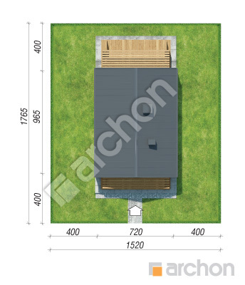 Проект дома ARCHON+  Дом в голокучнике 4 Ситуація