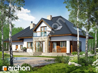 Проект дома ARCHON+ Дом в вейгелах (Г2) вер. 2 Вид 2