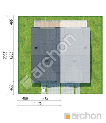 Проект дома ARCHON+ Дом под гинко 19 (ГБ) Ситуація