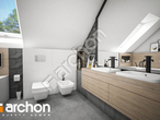 Проект будинку ARCHON+ Будинок в рододендронах 23 візуалізація ванни (візуалізація 3 від 2)