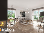 Проект дома ARCHON+ Дом в рододендронах 23  дневная зона (визуализация 1 вид 3)