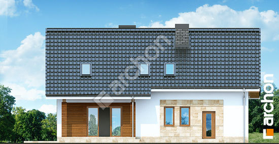 Дворовой фасад Дом в яблонках (Г2Т)