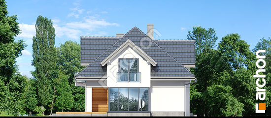 Боковой фасад Дом в сливах 4 (Г2)