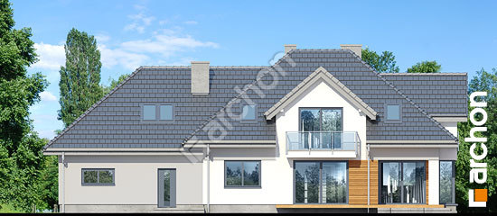 Дворовий фасад Будинок в сливах 4 (Г2)