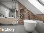 Проект дома ARCHON+ Дом в сливах 4 (Г2) визуализация ванной (визуализация 3 вид 2)
