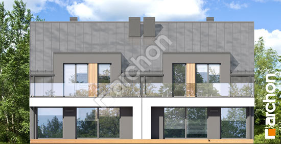 Дворовой фасад Дом в клематисах 31 (Р2)