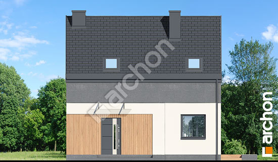 Передній фасад Будинок в малинівці 28