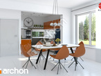 Проект дома ARCHON+ Дом в буддлеях (АБ) вер.2 визуализация кухни 1 вид 1