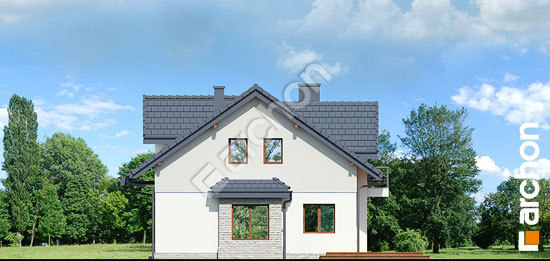 Боковой фасад Дом в цикламенах (Р2) вер. 3