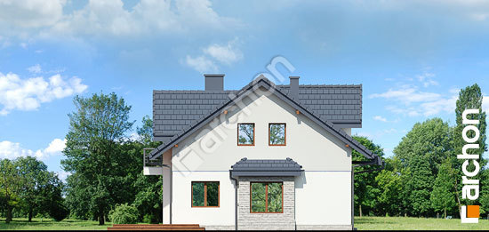 Боковой фасад Дом в цикламенах (Р2) вер. 3