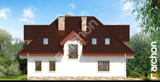 Дворовий фасад Будинок в майорані (П) вер.2