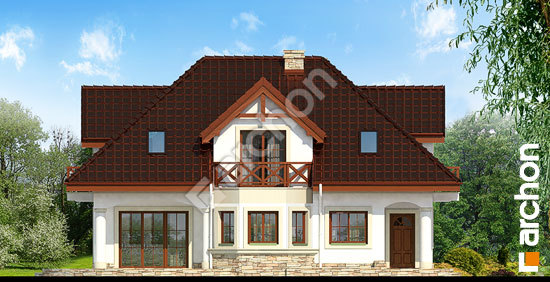 Передній фасад Будинок в майорані (П) вер.2