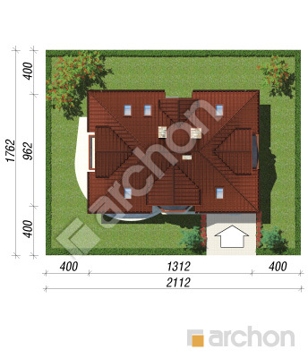 Проект дома ARCHON+ Дом в майоране (П) вер.2 Ситуація