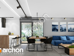 Проект будинку ARCHON+ Будинок в нефрісах (Г2Е) ВДЕ денна зона (візуалізація 1 від 5)