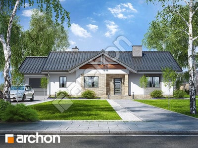 Проєкт будинку ARCHON+ Будинок в лещиновнику 4 