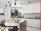 Проект дома ARCHON+ Дом в бирюзе (Г2) визуализация кухни 1 вид 1