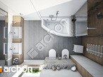 Проект будинку ARCHON+ Будинок в бірюзі (Г2) візуалізація ванни (візуалізація 1 від 4)