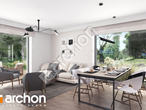 Проект дома ARCHON+ Дом в бирюзе (Г2) дневная зона (визуализация 1 вид 3)