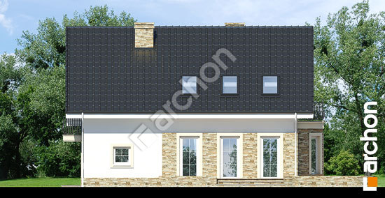 Дворовой фасад Дом в рододендронах 14 вер.2