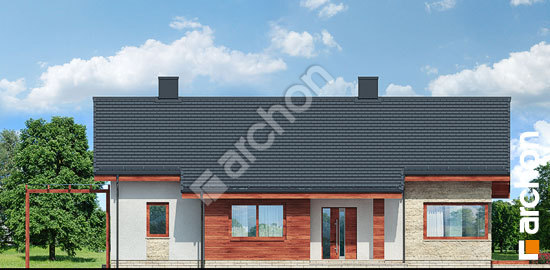 Передний фасад Дом в диком винограде