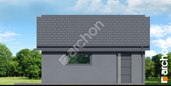 Боковой фасад Г35 - Одноместный гараж