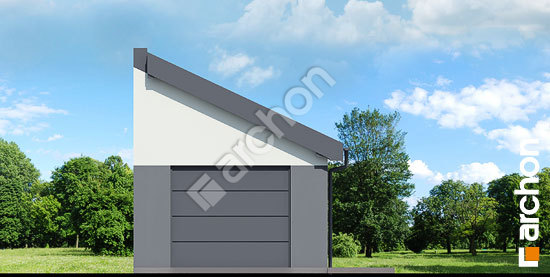 Передний фасад Г35 - Одноместный гараж
