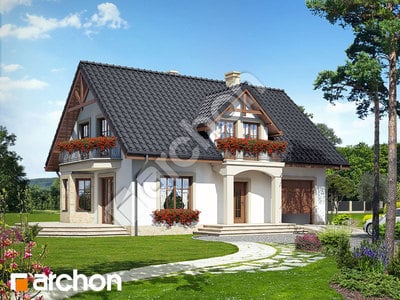 Проект дома ARCHON+ Дом в бархатцах 2 вер.2 