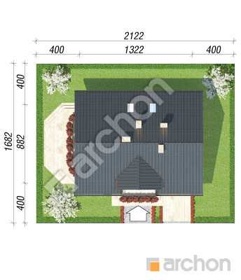 Проект дома ARCHON+ Дом в бархатцах 2 вер.2 Ситуація