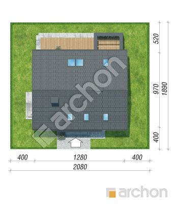 Проєкт будинку ARCHON+ Будинок в сорго Ситуація