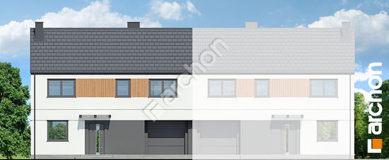 Передний фасад Дом в химонантах 3 (ГБ)