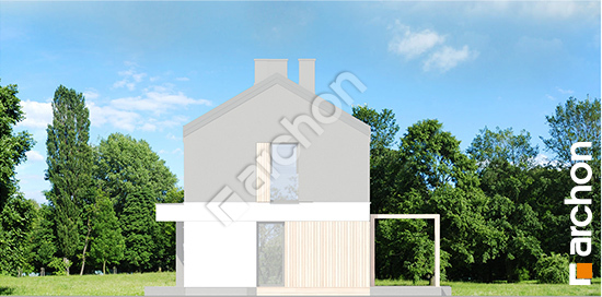 Боковой фасад Дом в эверниях (Б) вер.2