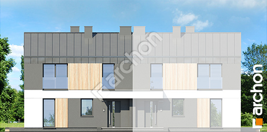 Передний фасад Дом в эверниях (Б) вер.2