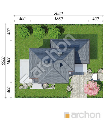 Проєкт будинку ARCHON+ Вілла Еліза 3 Ситуація