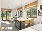 Проект дома ARCHON+ Дом в хлорофитуме 17 дневная зона (визуализация 1 вид 3)