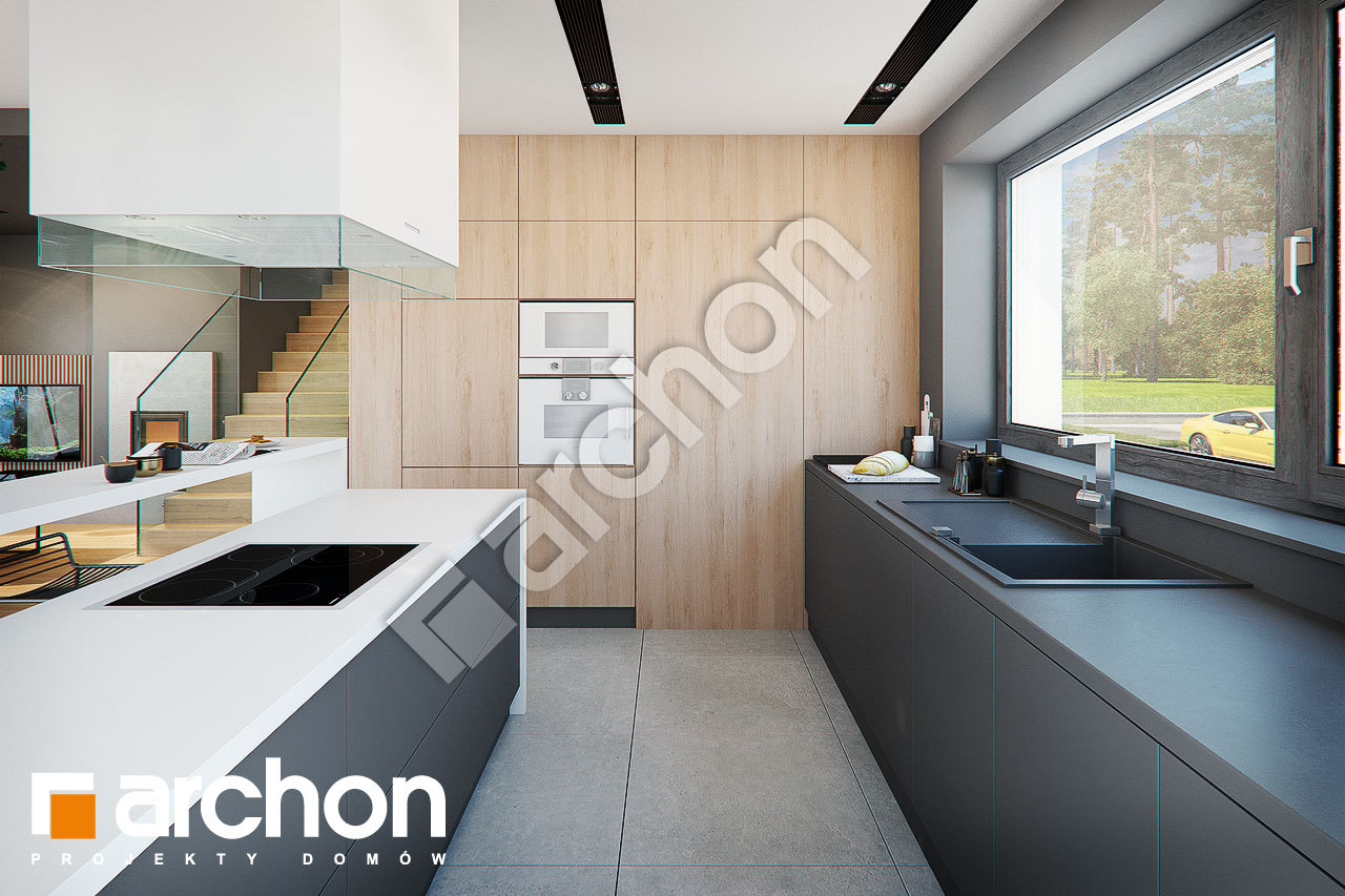 Проект будинку ARCHON+ Будинок в мандевілі візуалізація кухні 1 від 3