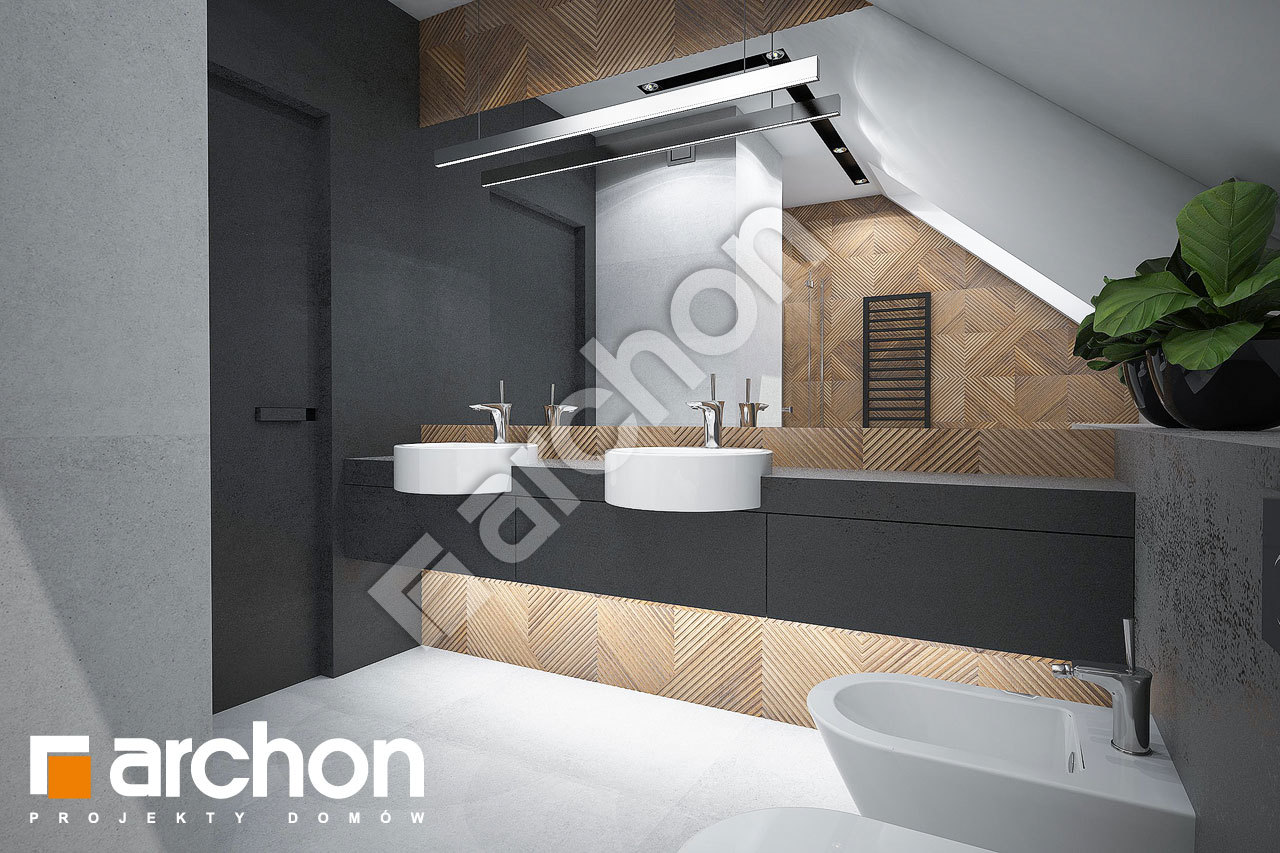 Проект будинку ARCHON+ Будинок в мандевілі візуалізація ванни (візуалізація 3 від 2)