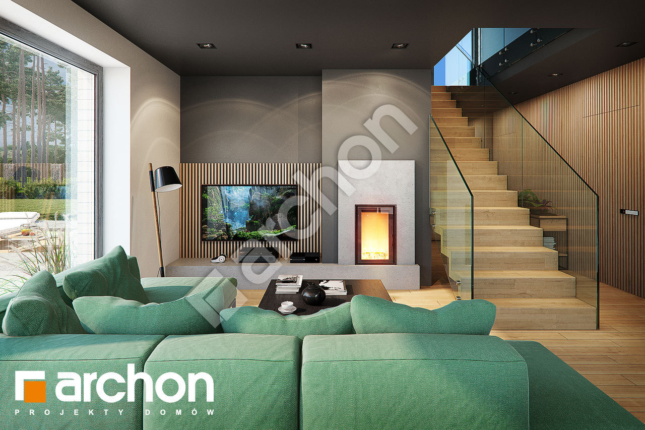 Проект будинку ARCHON+ Будинок в мандевілі денна зона (візуалізація 1 від 2)