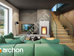 Проект дома ARCHON+ Дом в мандевилле дневная зона (визуализация 1 вид 2)